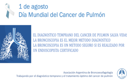 1ero de Agosto – Día Mundial del Cancer de Pulmón