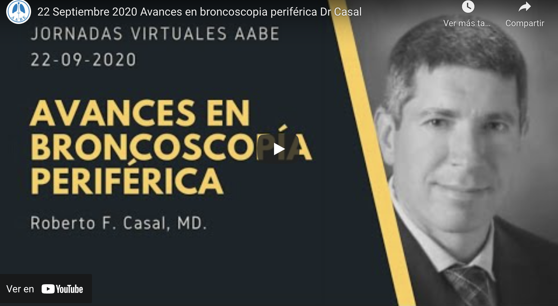 Avances en Broncoscopía periférica • Dr Roberto Casal